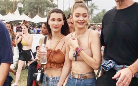 Cả chị lẫn em vừa đẹp vừa sexy, Gigi và Bella Hadid làm trái tim mọi chàng trai loạn nhịp tại Coachella