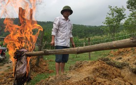 Hà Tĩnh: Người dân đào hố, tá hỏa phát hiện đất bị nhiễm dầu