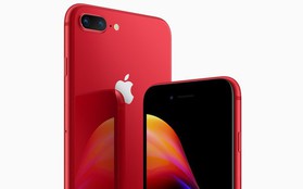 Apple chính thức ra mắt iPhone 8 và 8 Plus đỏ (PRODUCT)RED: Mặt trước màu đen, bán ra 13/4, giá từ 699 USD