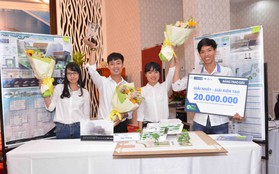 Nhóm sinh viên Đại học Bách Khoa đạt giải nhất cuộc thi “Kiến tạo công trình xanh”