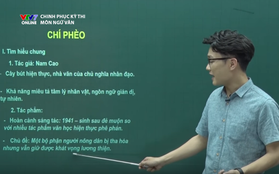 Ôn thi THPT Quốc gia 2018: Tác phẩm Chí Phèo của nhà văn Nam Cao