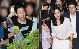 Tiệc mừng công phim "Chị đẹp": Jung Hae In bị biển fan vây kín, Son Ye Jin đẹp bất chấp giữa dàn sao