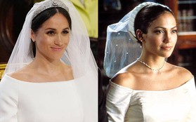 Thật tình cờ và thật bất ngờ, váy cưới của Meghan Markle giống hệt váy Jennifer Lopez mặc từ 17 năm trước