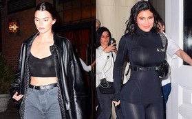 Body trái ngược của chị em Kendall - Kylie trên phố: Người chân dài nhưng lép kẹp, kẻ thì đẫy đà bốc lửa