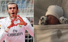 Gareth Bale cho con trai mới sinh mặc áo Champions League