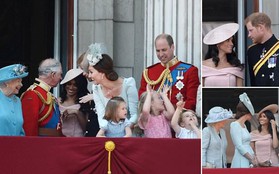 Meghan lần đầu được có mặt trên chiếc "ban công huyền thoại" nhân dịp sinh nhật lần thứ 92 của Nữ Hoàng