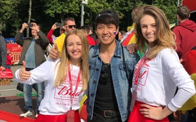 Du học sinh Việt tại Nga đang khiến bạn bè ở quê nhà ghen tỵ vì được đến tận nơi xem World Cup 2018
