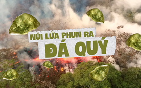 Mỹ: Núi lửa phun trào ra... đá quý