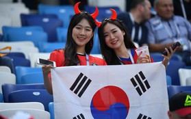 Bóng hồng Hàn Quốc khoe sắc trên khán đài World Cup 2018