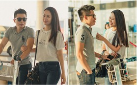 Ông xã doanh nhân ra sân bay tiễn Dương Thùy Linh lên đường đi thi Mrs Worldwide 2018