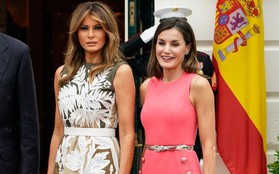 Sánh bước bên nhau, bà Melania Trump “vượt mặt” Hoàng hậu Letizia về gu thời trang nhờ vào 2 điểm này