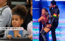 Khoảnh khắc dễ thương gây sốt: Con gái Beyoncé xấu hổ che mặt khi thấy bố mẹ diễn sexy với nhau