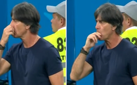 HLV Joachim Low lại cậy gỉ mũi bỏ vào miệng ăn ngon lành