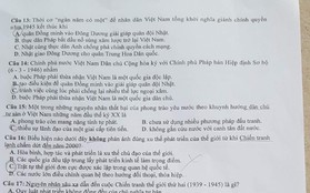 Đề thi Lịch sử: Cuối cùng cũng có 1 môn vừa sức nhưng đòi hỏi tư duy cao, chỉ học thuộc thôi chưa đủ!