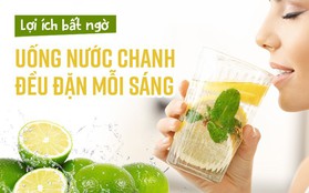 Uống 1 cốc nước chanh đều đặn mỗi sáng để thấy những lợi ích bất ngờ với cơ thể