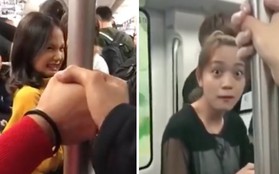 Biểu cảm của các F.A lâu năm khi thấy người ta làm trò nắm tay nhau trên tàu điện ngầm