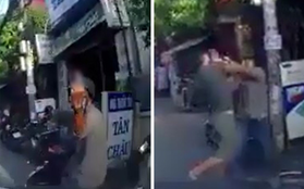 Giơ "ngón tay thối" sau va chạm giao thông, nam ninja bị đuổi đánh phải chạy vào nhà dân thoát thân
