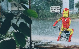 "Thánh" kể chuyện siêu cute: Iron man đạp xe đi mua áo mưa, Vô Diện "say hello" Bùi Viện