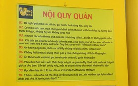 Dễ thương như nội quy của các quán ăn: khách vừa ngồi ăn vừa phì cười