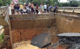 Mưa lũ khiến cầu ở Phú Thọ gãy nhịp, Yên Bái có hơn 10 người chết