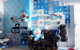 Gia đình kỳ lạ tại Indonesia cuồng Doraemon tới nỗi dán hình Doraemon khắp ngôi nhà