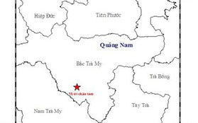 Liên tiếp xảy ra 6 trận động đất trong 3 ngày ở Quảng Nam