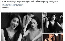 NTK Hà Duy đăng ảnh hậu trường show khen Phạm Hương hết mực dù có Hương Giang "rất mờ" phía sau