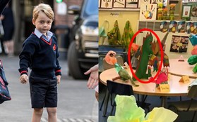 Người hâm mộ phát sốt khi "tác phẩm nghệ thuật" đầu tay của Hoàng tử George tại trường học được tiết lộ