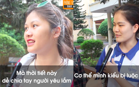 Clip bạn trẻ Hà Nội than trời vì nóng muốn "luộc" da: Thời tiết này dễ chia tay người yêu lắm, em mới chia tay hôm qua!