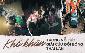 Những khó khăn chồng chất trong suốt nửa tháng giải cứu đội bóng Thái Lan