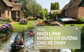 Ngôi làng chẳng có đường ô tô xe máy chỉ được di chuyển bằng thuyền