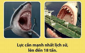 Xin chào! Tôi là Megalodon đây và không thước phim nào lột tả được hết sự khủng khiếp của tôi đâu