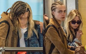 Hết hẹn hò con gái Michael Jackson, Cara Delevingne lại khóa môi đồng giới với người đẹp mới