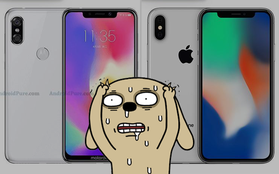 Hoảng hốt với iPhone X copy "y xì đúc" khác mỗi cái logo, đố ai nhìn qua mà phân biệt nổi!