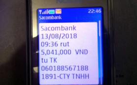 Chủ tài khoản Sacombank mất sạch tiền dù thẻ ATM vẫn còn bên người