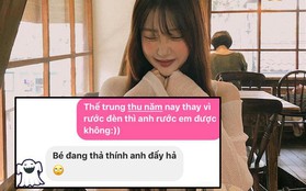 Xuất hiện best thính mùa trăng rằm: "Trung thu năm nay thay vì rước đèn, anh rước em được không?"