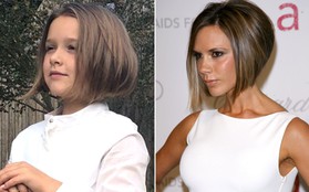 Lần đầu tiên cắt tóc ngắn sau 7 năm, bé Harper giờ như bản sao nhí của mẹ Victoria Beckham