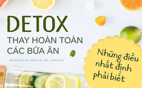 Lưu ý cần biết khi thực hiện lộ trình Detox thay các bữa ăn hoàn toàn để giảm cân