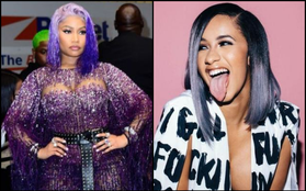 Nghiệt duyên xoay vần của Nicki Minaj: vừa đạp váy Cardi B hôm trước, hôm sau bị fan giẫm rách váy lộ vòng 3 y chang