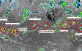 9 cơn bão xuất hiện cùng lúc, chuyên gia cảnh báo điểm “bất thường”