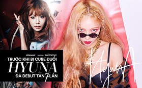 Kẻ ăn không hết người lần chẳng ra: Sự thật HyunA đã debut tận 7 lần rồi!