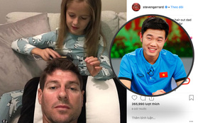 Xuân Trường bông đùa, đòi cưới con gái của thần tượng Steven Gerrard