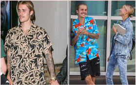 Justin Bieber năng diện áo chim cò, quyết tâm theo đuổi hình tượng "ông chú đã có vợ"