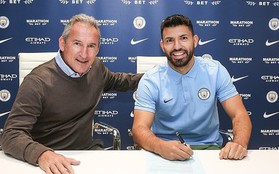 CHÍNH THỨC: Aguero nguyện chung tình với Man City 10 năm tròn