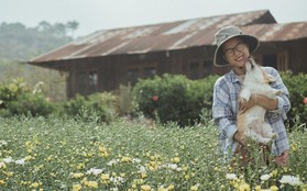 Rời bỏ phố thị, cô gái Sài Gòn lên Đà Lạt cùng bạn trai xây dựng khu vườn giữa núi rừng hoang vu dành cho thú cưng