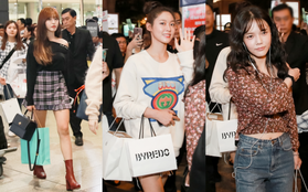 "Báu vật quốc dân" Seolhyun đẹp rạng rỡ, mỹ nhân vô danh AOA khoe chân dài nổi bật tại sân bay Tân Sơn Nhất