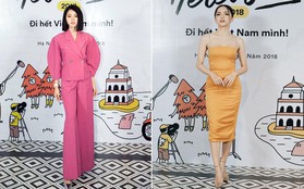 "Soi" style đêm Gala Here We Go 2018: Jolie Nguyễn kín đáo, Hương Giang mặc váy bodycon sexy "chết người"