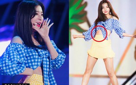 Croptop không khiến Seulgi (Red Velvet) "lộ hàng" nhưng lại khiến cô rơi vào sự cố oái oăm hơn nữa