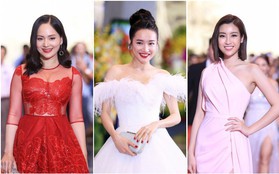 Thảm đỏ VTV Awards 2018: Dàn sao Việt lộng lẫy hội ngộ, Nhã Phương liên tục tạo dáng dùng tay che vòng 2