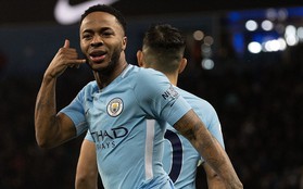 Sterling ghi bàn sau 39 giây, Man City lại hơn Man Utd 15 điểm